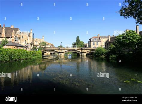 The Stone Road Bridge Over The River Welland Stamford Town