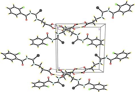 A Portion Of The Molecular Packing Of I Viewed Down The C Axis