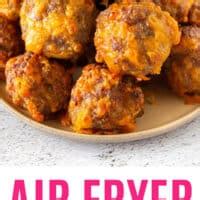 Air Fryer Cheddar Sausage Balls Real Housemoms