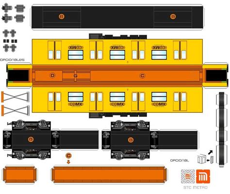 Vag N De Fe Colorido Armable En Modelos De Trenes Metro