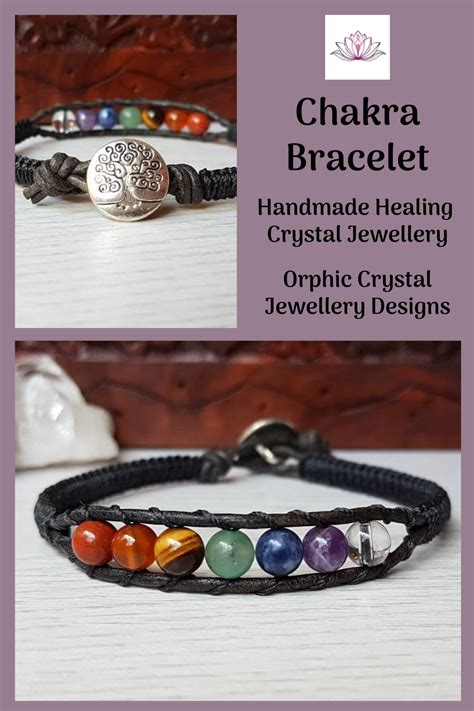 7 Chakra Single Wrap Bracelet Healing Crystal Gemstone Etsy Healing