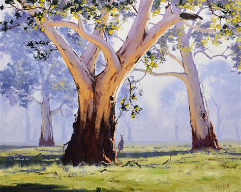 Majestic Gums Australia By Graham Gercken 2021 Painting Oil On