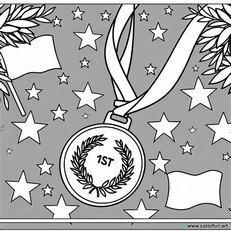 Olympic Medal Coloring Page Download Or Print For Free