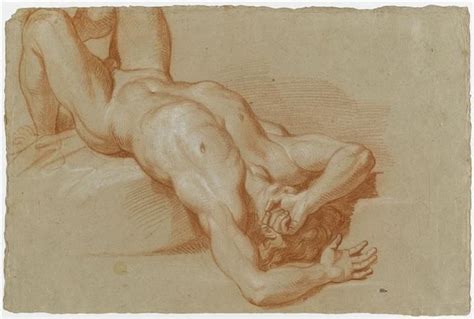 Distractio Infinita Male Nude Academic Study By Charles Le Brun