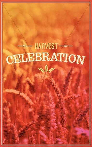 Harvest Celebration Church Program Cover Sharefaith Media