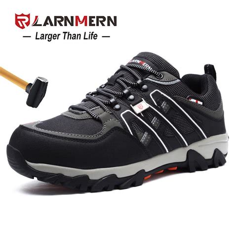 Buy Larnmern Mens Steel Toe Safety Work Shoes That Lightweight