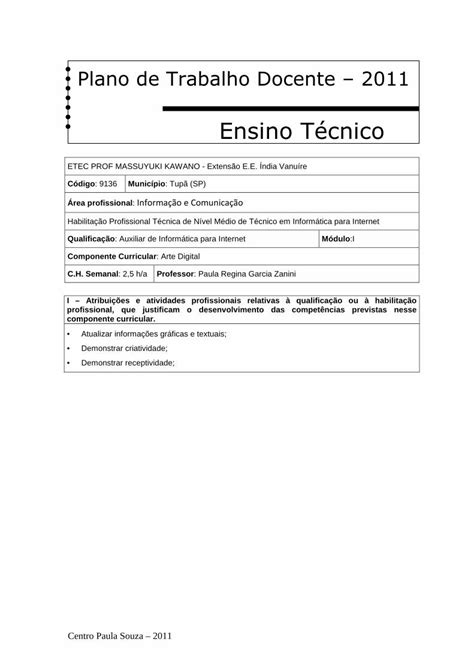 PDF Ensino Técnico ETEC Tupã Prof Massuyuki Kawano A prática do