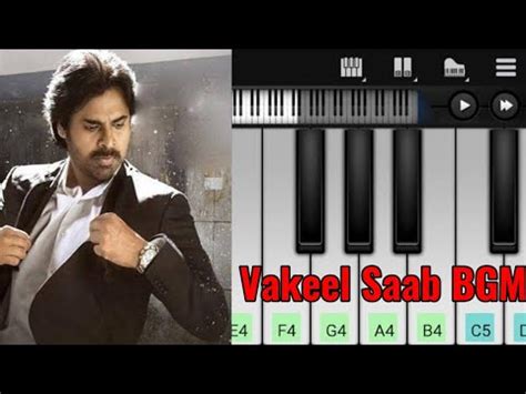 Vakeel Saab Mass Bgm Pawan Kalyan Easy Piano Tutorial Youtube