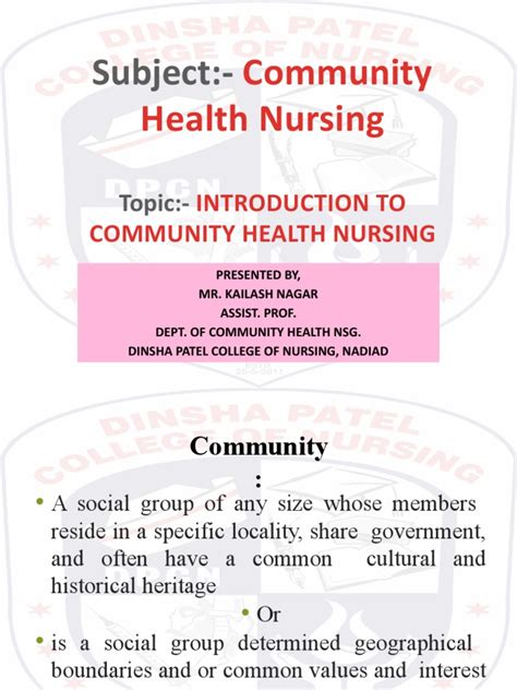 Introduction To Community Health Nursing Pdf Nursing Public Health