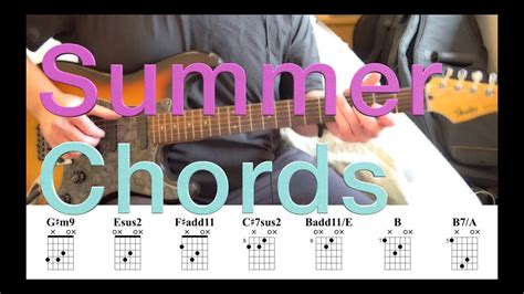 Summer Chords in 2022 | Guitar chords, Summer, Summer vacation