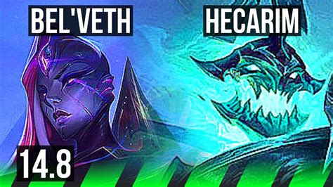 BEL VETH Vs HECARIM JGL 72 Winrate 6 2 7 NA Diamond 14 8