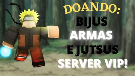 Doando Bijus Armas Jutsus Shindo Life Roblox Youtube