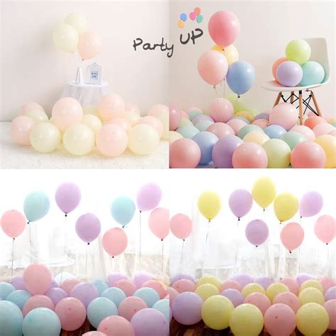 Jual Paket Latex Balon Latex Pastel Mix Warna Biru Ungu Pink Pink