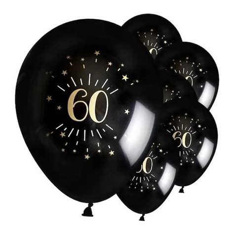 Ballons D Anniversaire Ans Noir Et Or