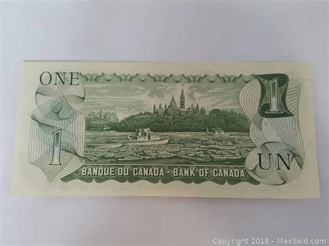 Canada One Dollar Note Bill