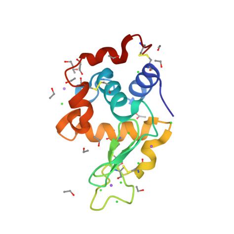 Rcsb Pdb Rw Crystal Structure Of Lysozyme In Ethanol