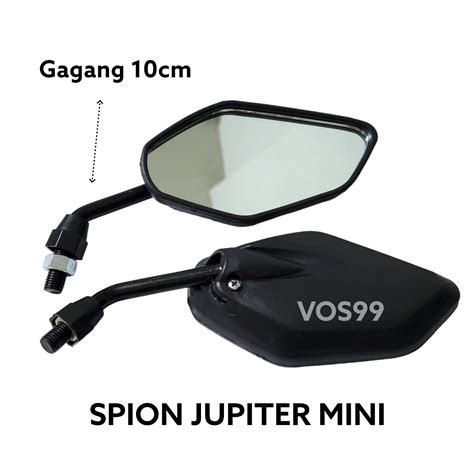 SPION STANDAR TANGKAI CROME PANJANG GAGANG 16CM MODEL JUPITER Z HITAM