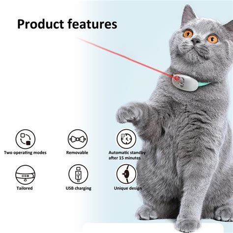 Buy Intelligent Laser Pet Collars Automatic Laser Teasing Cat Toy