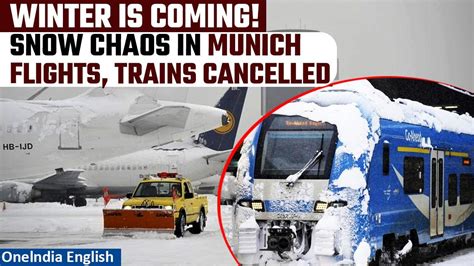 Munich Covered In Snow Flights Long Distance One News Page Video