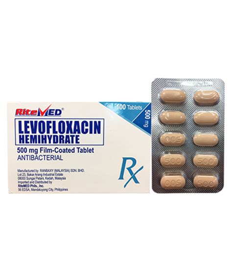 Levofloxacin 500mg Ritemed Rose Pharmacy Medicine Delivery