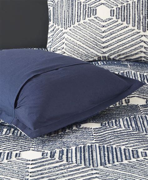 Jla Home Inkivy Ellipse Jacquard Cotton 3 Pc Duvet Cover Set Fullqueen Macys