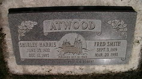 Shirley Harris Atwood 1922 1985 Monumento Find A Grave