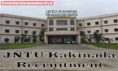 JNTU Kakinada Recruitment 2024 {Shortly} Schedule, Application Fee ...