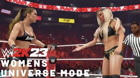 WWE 2K23 Women S Universe Mode I Episode 51 RAW YouTube