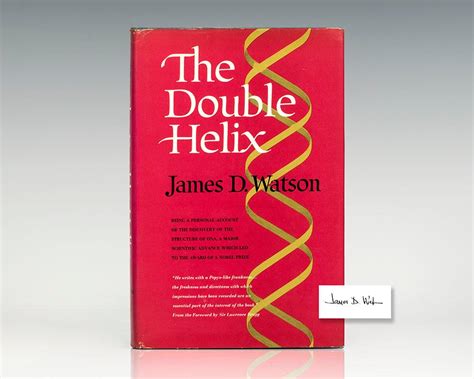 The Double Helix A Personal Account Of The Discovery Of The Structure Of Dna By Watson James