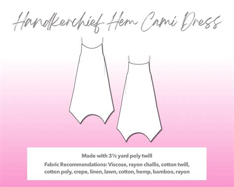 Handkerchief Hem Cami Dress Sewing Pattern Patterns For Less