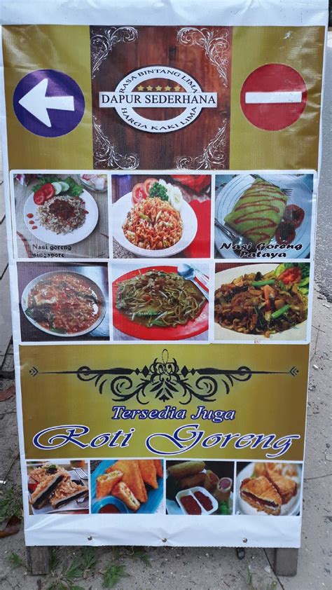 Menu At Dapur Sederhana Restaurant Pekanbaru