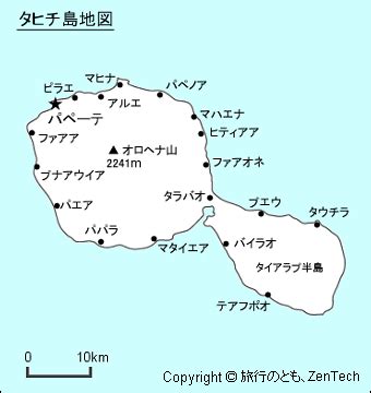 フランス領ポリネシア地図 - 旅行のとも、ZenTech
