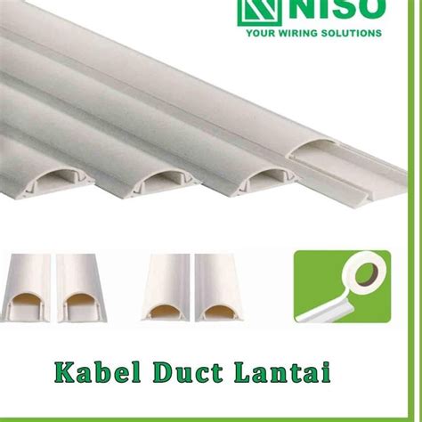 Jual NISO KABEL DUCT OVAL NISO KABLE DUCT LANTAI FLOOR DUCT 1M