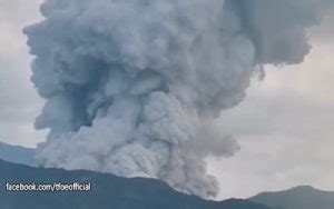 Taal Volcano Bumuga Uli Ng Makapal Na Usok