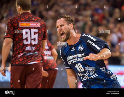 Flensburg S Thomas Mogensen During The German Handball Federation Cup