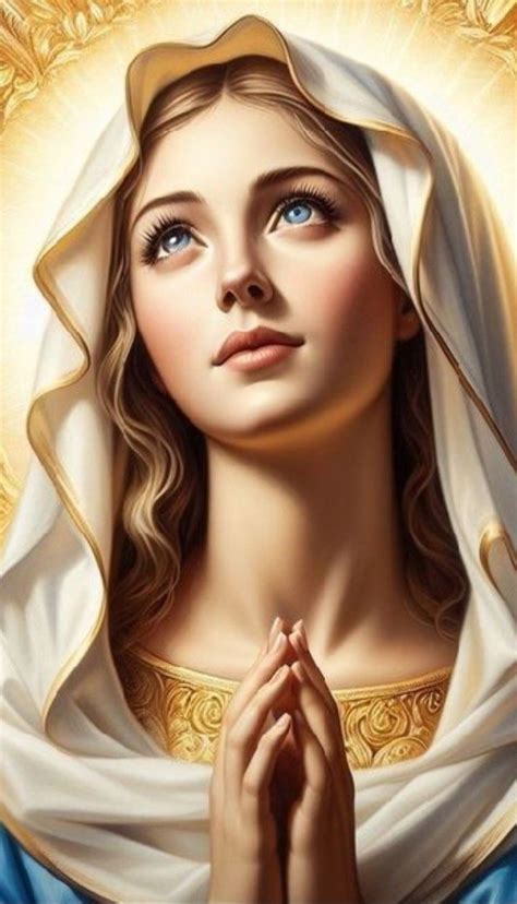 Pin By Anna On Immagini In 2024 Mother Mary Images Mother Mary Pictures Jesus And Mary Pictures