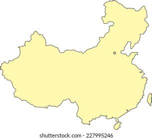 China Map Vector Stock Vector (Royalty Free) 227995246 | Shutterstock