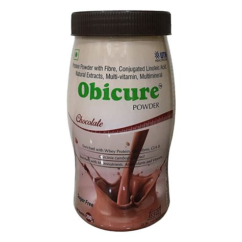 Obicure Sugar Free Chocolate Flavour Powder 200 Gm Jar Uses