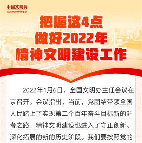 【宣传阐释精神文明创建活动】把握这4点，做好2022年精神文明建设工作李家慧复审赵翠丽