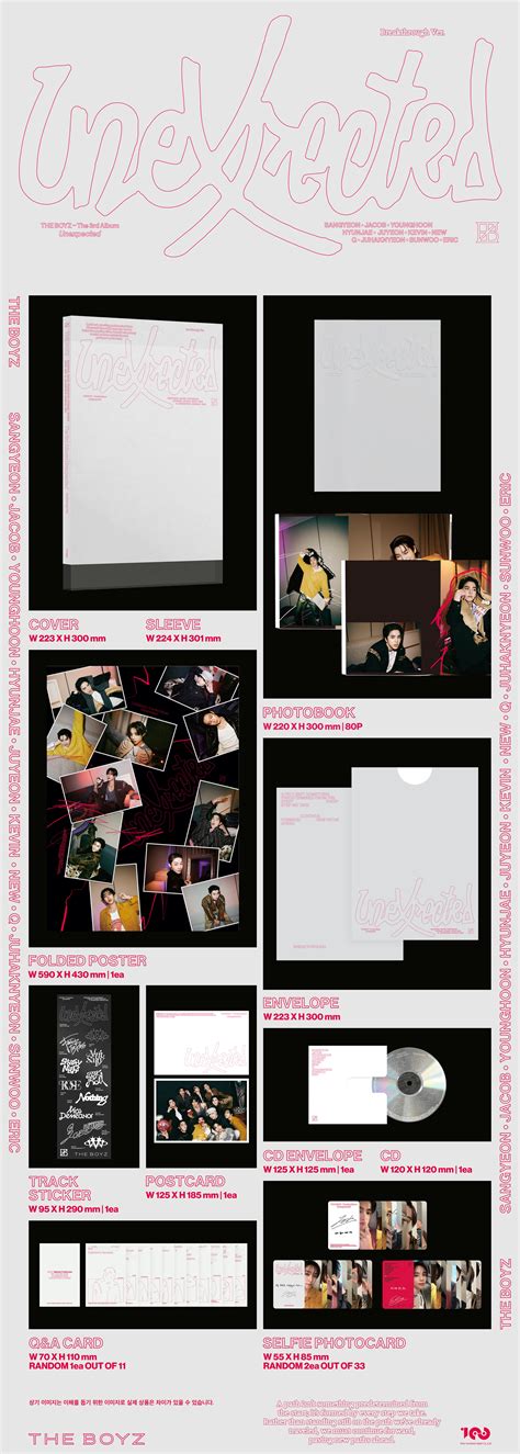 THE BOYZ - UNEXPECTED 3RD ALBUM PHOTOBOOK RANDOM | COKODIVE