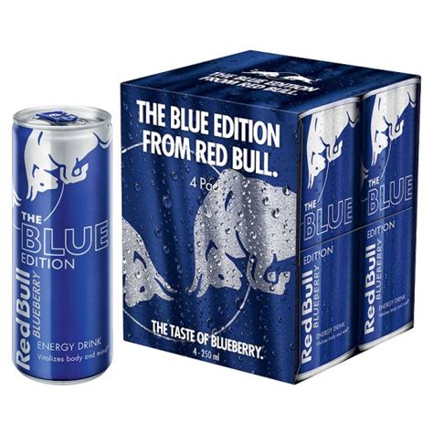 Red Bull Blue Edition Energy Blueberry 4x250ml Groceries Tesco