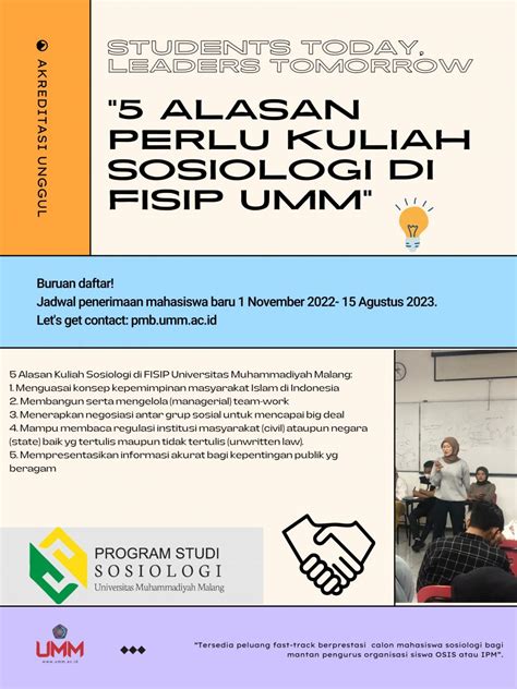 Alasan Perlu Kuliah Sosiologi Fisip Di Universitas Muhammadiyah