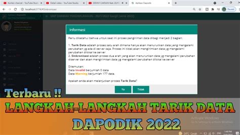 Cara Tarik Data Dapodik Youtube