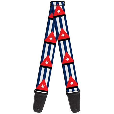 Guitar Strap Cuba Flags — Buckle Down