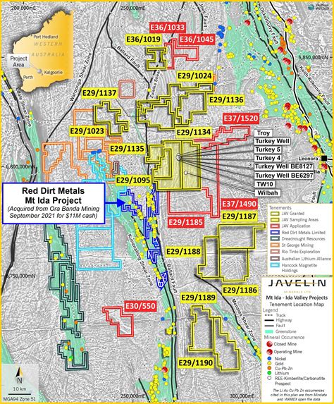 Mt Ida Ida Valley Javelin Minerals