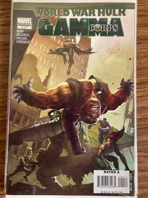 Hulk Comic Book Set Issue World War Hulk Gamma Corps Mini