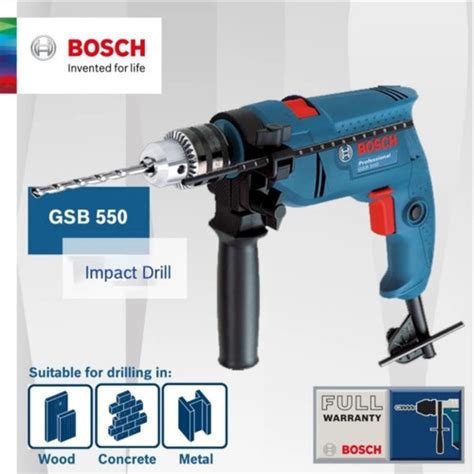 Jual Mesin Bor Listrik Tangan Tembok Beton Mm Impact Drill Bosch Gsb