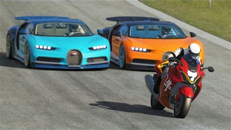 Suzuki Hayabusa Vs Bugatti Chiron At Old Spa Bugatti Chiron Suzuki