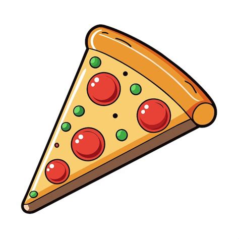 Premium Vector Slice Of Pizza Cartoon Style Icon Vector Clipart