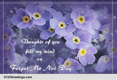 Missing You Free Forget Me Not Day Ecards Greeting Cards 123 Greetings